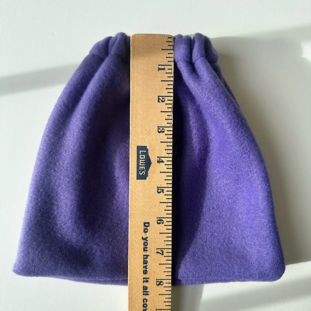 Purple Fleece Horse Embroidered Stirrup Covers - Picture 4 of 5